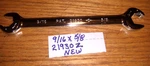 Craftsman Z Series # 21930 Polished Open End Ratchet Wrenches 9/16" X5/8" New. Fixed Price $13.25.