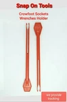 Snap On Tools A277 3/8" Drive Crowfoot Wrench Holder Organizer Pieces Item New. Fixed Price $17.95.
