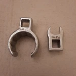 Vintage Kal-japan Crowfoot Wrenches 3/8 Dr. 12 Pt 1" & Open End 7/16.. Fixed Price $34.00.