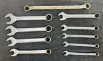 Vintage Snap-on 10 Piece Sae Combination Wrench Set 12 Point 5/16" To 3/4". Fixed Price $74.99.