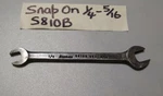 Snap On S810B, 1/4 X 5/16" Open - End Wrench, Industrial Finish. Fixed Price $18.95.