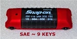 *new* Snap-on Sae Hex Wrench Set, Folding, Keys, AWEF9K *red Index* .05-3/16". Fixed Price $25.95.