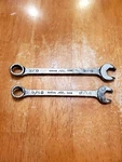 Mac Tools Sabina 9/16" 5/8" 12PT Chrome Combination Wrenchs Ugly Lot Of. Fixed Price $18.00.