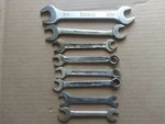Lot Of 8 Open Ended And Combination Wrenches; Easco, Sears, Electrolite, Renault. Fixed Price $18.00.
