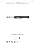 Duralast 3/8 Digital Torque Wrench 20-100 Ft Lbs. Fixed Price $110.00.