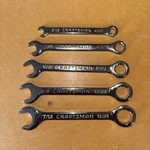 Vintage Craftsman Midget 5 Pc Combination Wrenches Usa. Fixed Price $18.99.