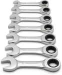 Gearwrench Pc. 12 Pt. Stubby Ratcheting Combination Set, Sae - 9507D. Fixed Price $82.45.