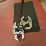 Snap-on 3/8" Dr. Flare Nut Crowfoot Wrench FRHM14 10 9MM. Pc. Usa. Fixed Price $75.00.