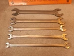 Vintage Craftsman Sae 5PC Thin Tappet Wrench Set -v Usa W/rare 17/32ND Vgc. Fixed Price $72.99.