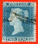 Sg. 20A. F4C. ". 2D Blue Plate 5. Fine Used Example Of This Scarce B87016. Fixed Price $538.42.