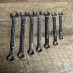 (7) Vintage Craftsman Metric 6 Pt Combination Wrench Set 9MM-17MM Usa Made Va. Fixed Price $69.99.