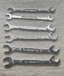 Vintage Snap-on 6 Pc Sae Open End Midget Ignition Wrench Set Ds-series Usa. Fixed Price $69.95.