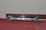 KAL-4538 Open End Tappet Wrench 3/4" X 7/8" Satin Finish, Japan. Fixed Price $8.00.