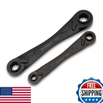 Crescent 2 Piece X6 4-IN-1 Black Oxide Spline Ratcheting Metric Wrench Set. Fixed Price $67.30.