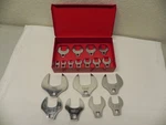 Snap-on 18 Pc 1/2'' & 3/8'' Dr Sae Open-end Crowfoot Wrench Set KRA40 Metal Box. Fixed Price $799.99.