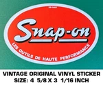 Snap-on Les Outils Haute Performance- Vintage Original Vinyl Decal Sticker. Fixed Price $8.72.