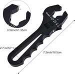 Evil Energy Fitting Hose Wrench Adjustable 3AN-16AN Aluminum Black. Fixed Price $35.68.