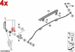 4X Genuine Bmw 259 59C 89V K25 K26 K28 K30 K40 K41 K43 K44 R21 Clamp 34517654982. Fixed Price $19.94.