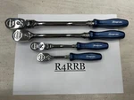 Snap-on Tools Usa New Power Blue 4 Piece Mix Drive Assorted Ratchet Lot Set. Fixed Price $1099.95.
