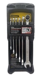 Stanley 87-247 6 Piece Satin Finish Sae Long Combination Max Drive Wrench Set. Fixed Price $18.59.