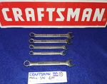 Craftsman 6PT Metric & Sae Combination Wrenches 10, 12, 14 15MM And 9/16" Usa. Fixed Price $29.50.