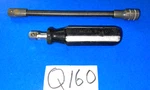 Snap-on Tools 2 Piece 3/8 Vintage Black Handle Driver & Flex-extension. Fixed Price $65.00.