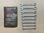 Vtg Craftsman Ignition 8 Pc Wrench Set 7/16" To 7/32" -v- Combination Sae Usa. Fixed Price $12.00.