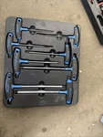 Snap-on Tools 8PC Metric Soft Grip Handle Hex Allen Set AWSGM800A. Fixed Price $99.95.