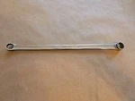 Snap On 9/16"-5/8" Sae Spline 15 Offset Chrome Box End Wrench XDES1820A. Fixed Price $55.00.