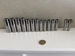 Snap On Tools Usa 6MM - 20MM Deep Fdx Sockets 3/8" Drive. Fixed Price $224.99.