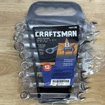 Craftsman Metric Combination Wrench Set Point 10MM To 17MM 9 44126 Usa Nos. Fixed Price $47.95.