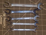 Euc Mac 5PC Sae Combination Open End Flare Nut Line Wrench Set 3/8" 5/8" 6PT Cob. Fixed Price $113.99.