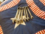 Snap 6PC 12-POINT Sae Stubby Midget Combination Wrench Set Oxi. Fixed Price $160.00.