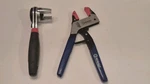 Crescent R2RAPIDRENCH Adjustable Ratcheting Wrench 8" & Kobolt Magnum Grip Plier. Fixed Price $16.59.