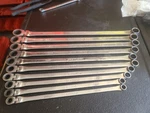 Matco Piece Flex Ratcheting Extra Long Wrench Set SRFBZLM102TA. Fixed Price $350.00.