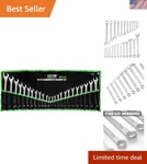 Professional 24 Pc Chrome Plated Wrench Set - Ideal For Auto & Home Repairs. Fixed Price $57.89.