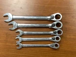 Blue Piece 12-POINT Sae 15 Degree Offset Ratcheting Box/open-end Wrench. Fixed Price $80.00.