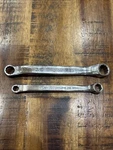 Snap-on Tools 1/4X5/16 6PT & 3/8X7/16 12PT Double Box End Wrenches 2PC Sae Usa. Fixed Price $20.00.