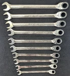 Snap-on SOXRRM710 10PC Metric Flank Dr Plus Reversible Ratchet Combo Wrench Set. Fixed Price $369.99.