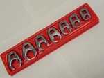 Snap-on 207SFRH Pc 3/8" 6 Pt Sae Flank Drive Flare Nut Crowfoot Wrench Set. Fixed Price $149.99.