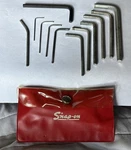 Very Rare Snap On Hex Key Allen Wrench Set 12PCS Red Clear Pouch Vintage. Fixed Price $40.00.