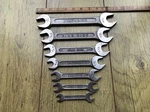 7 Vintage King Dick 9/16 To 1/8"WHITWORTH Open Ended Spanners. No. Fixed Price $73.29.