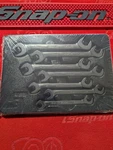 Snap-on Tools Brand New 7PC Metric Four-way Angle Open End Wrench Set SVSM807A. Fixed Price $225.00.