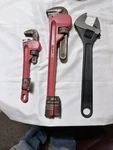 New Pipe Wrench Lot 18 10 Ironton + 15 Adjustable Heavy Duty Steel. Fixed Price $69.99.