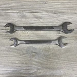 Vtg Sparta Lot Of 2 Double Open-end Wrenches 3/4 7/8 5/8 Alloy Steel Usa. Fixed Price $12.00.