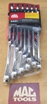 New Mac Tools SCLM14RBRT12-14 Pc Metric Pt Combination Wrench Set 6-19MM. Fixed Price $299.95.