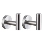 Brushed Stainless Steel Towel Coat Hooks Bathroom Clothes Garage Hotel Cabine.... Fixed Price $29.72.