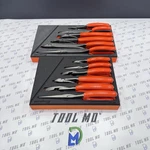 Snap-on Tools Usa New Orange 12-PIECE Essential Pliers / Cutters Foam Set. Fixed Price $899.95.