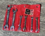 Vintage Britool NB108T Open Ended Spanner Set 0BA 11BA With Pouch Vgc. Fixed Price $38.09.
