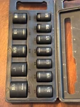 Craftsman Deep Impact Rated 6 Point Socket Set Sae 1/2-INCH Drive 12 Piece New. Fixed Price $39.95.